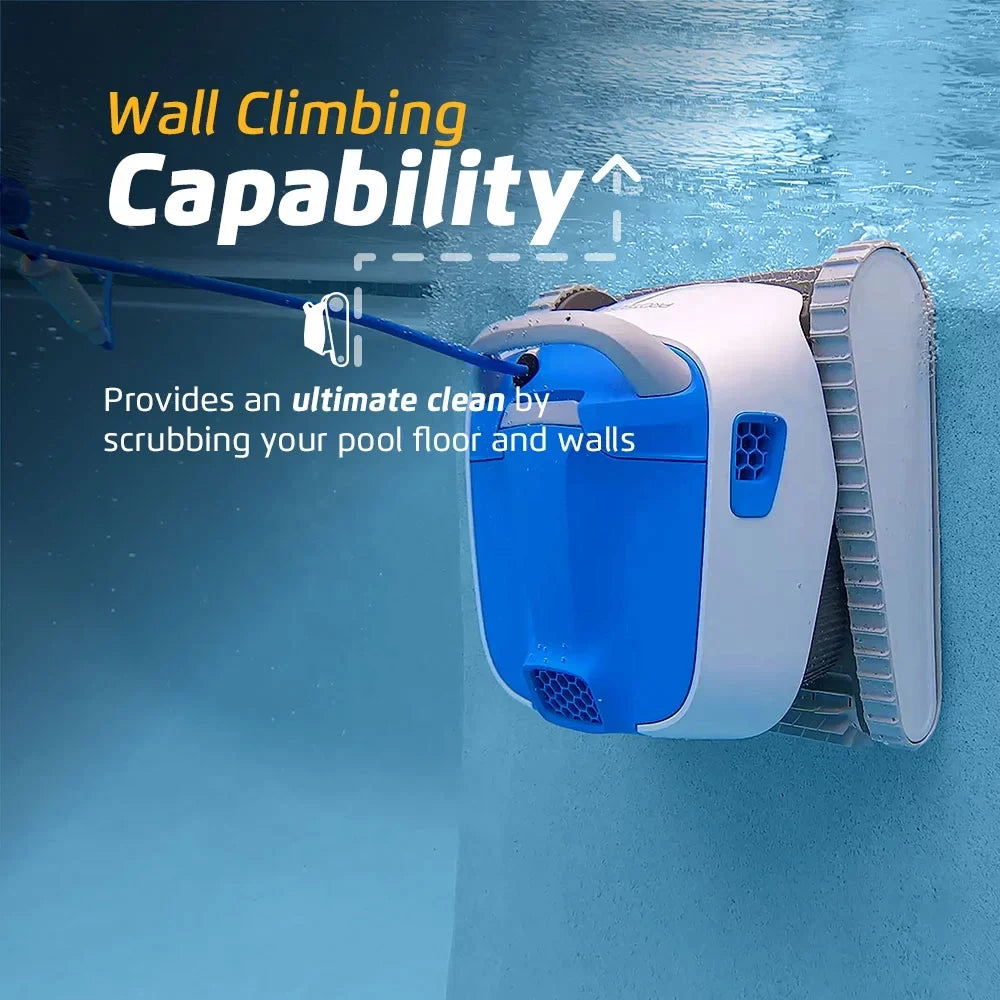 FT Ideal Types Cleaner Scrubbing Climbing Capability to DX4 — Length — Vacuum Proteus Pool — Powerful Pool Waterline All 50 Robotic in for Dolphin up Wall