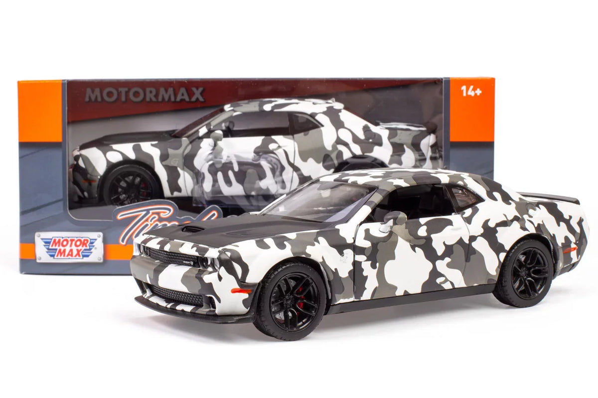 SRT All Challenger Camo Toys 1/24 Model Car Exclusive Hellcat 2018 Widebody Motormax Diecast by Camouflage Dodge 79350 Star