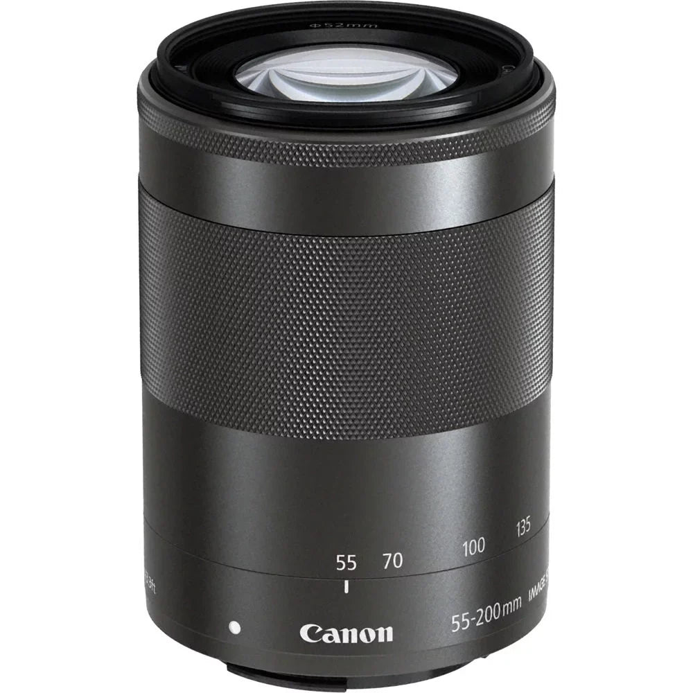 M200 Lens & More! Mirrorless + Bag Canon (Black) 64GB EOS (Black) STM 55-200mm Filter +UV IS + f/4.5-6.3 + Camera