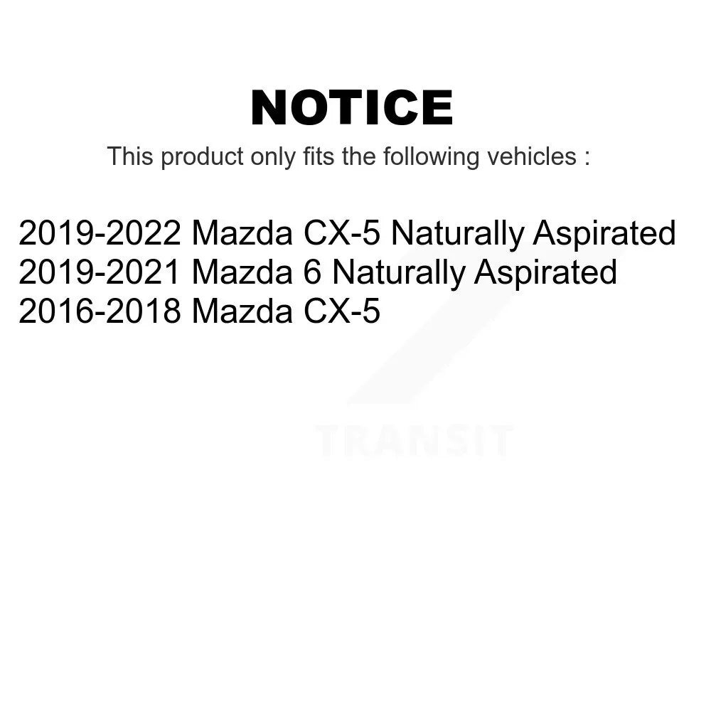 Front 6 For K8-100558 Rotors Brake Pair Disc CX-5 Mazda
