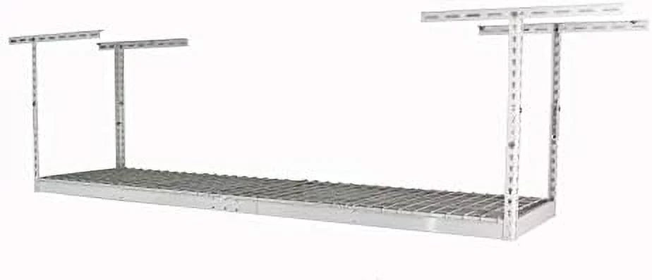 (white, - rack steel overhead storage rack 18"-33") pound garage 400 adjustable 2x8 height - overhead storage weight capacity