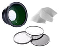 w/ Super 43-58 Cloth + VIXIA Wide Cleaning 3 Ring Lens Stepping Fiber 43mm Angle Direct Piece Nw + High Micro Macro Filter Definition HF Kit R800 Canon +