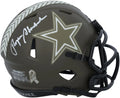 Fanatics Certified 2022 Helmet Dallas Salute Speed Cowboys Roger Mini to Autographed Riddell - Service Staubach Authentic