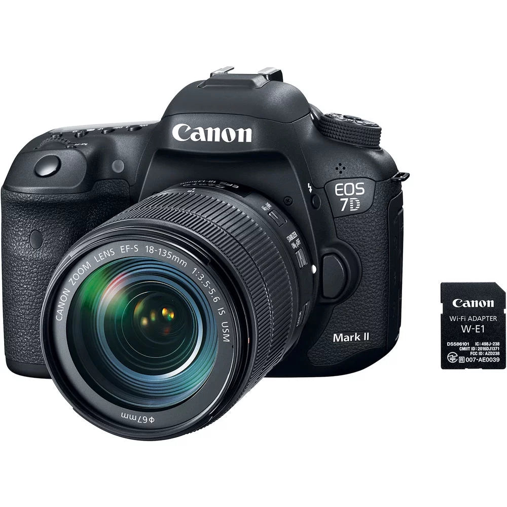 Camera II f/3.5-5.6 More 18-135mm Mark + EOS W-E1 & USM Lens IS Canon DSLR 7D W/