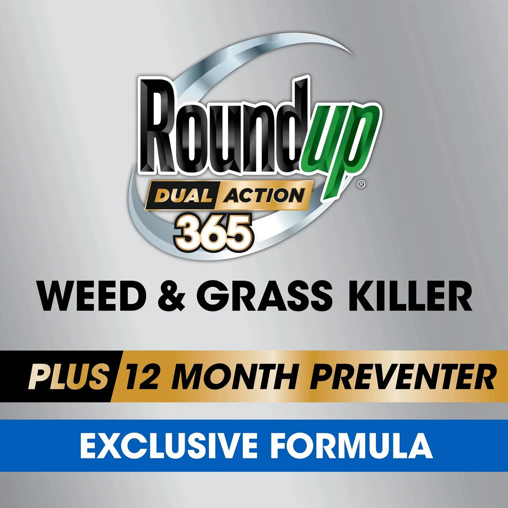 Preventer Dual 12 Plus Grass Weed Killer gal. Action Roundup & 365 1.25 Refill, Month