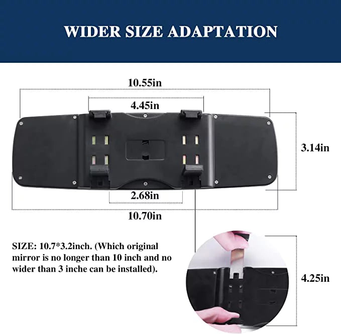 HD View Car Car Accessories Glass, and Bling Car Interior Bling with Rear Decorations Bling Mirror, Mirror Rearview for Tee Women
