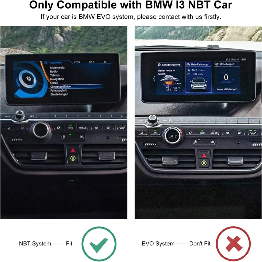 Reverse Support Auto, Wireless Mirrorlink, Kit Original Car Road Control Camera, Retrofit 2012-2017 NBT i3 Carplay Year, Knob Top System I01 for Android Decoder