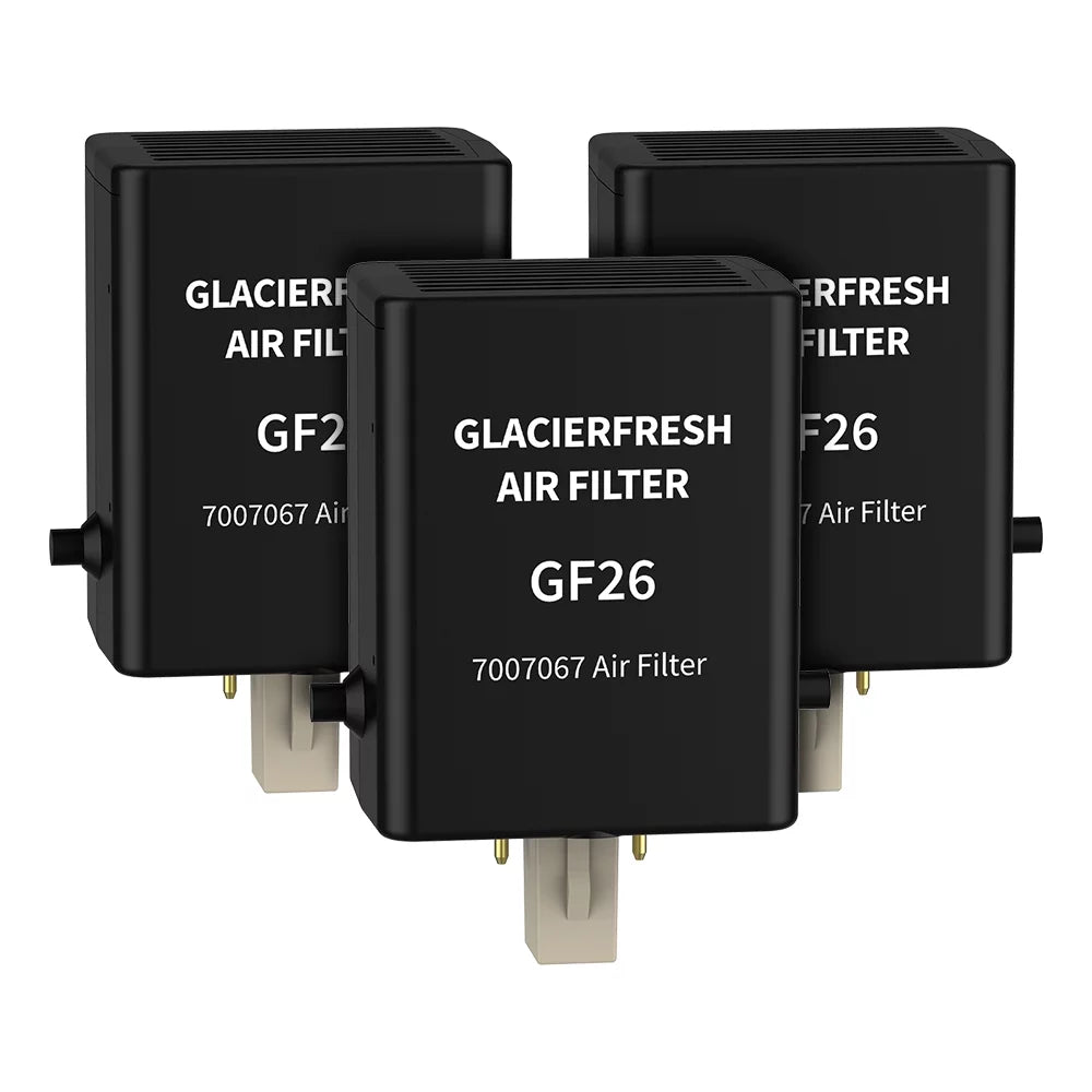 Refrigerator 7007076 Filter, FRESH Filter GLACIER for Air Replacement 3 Air Pack