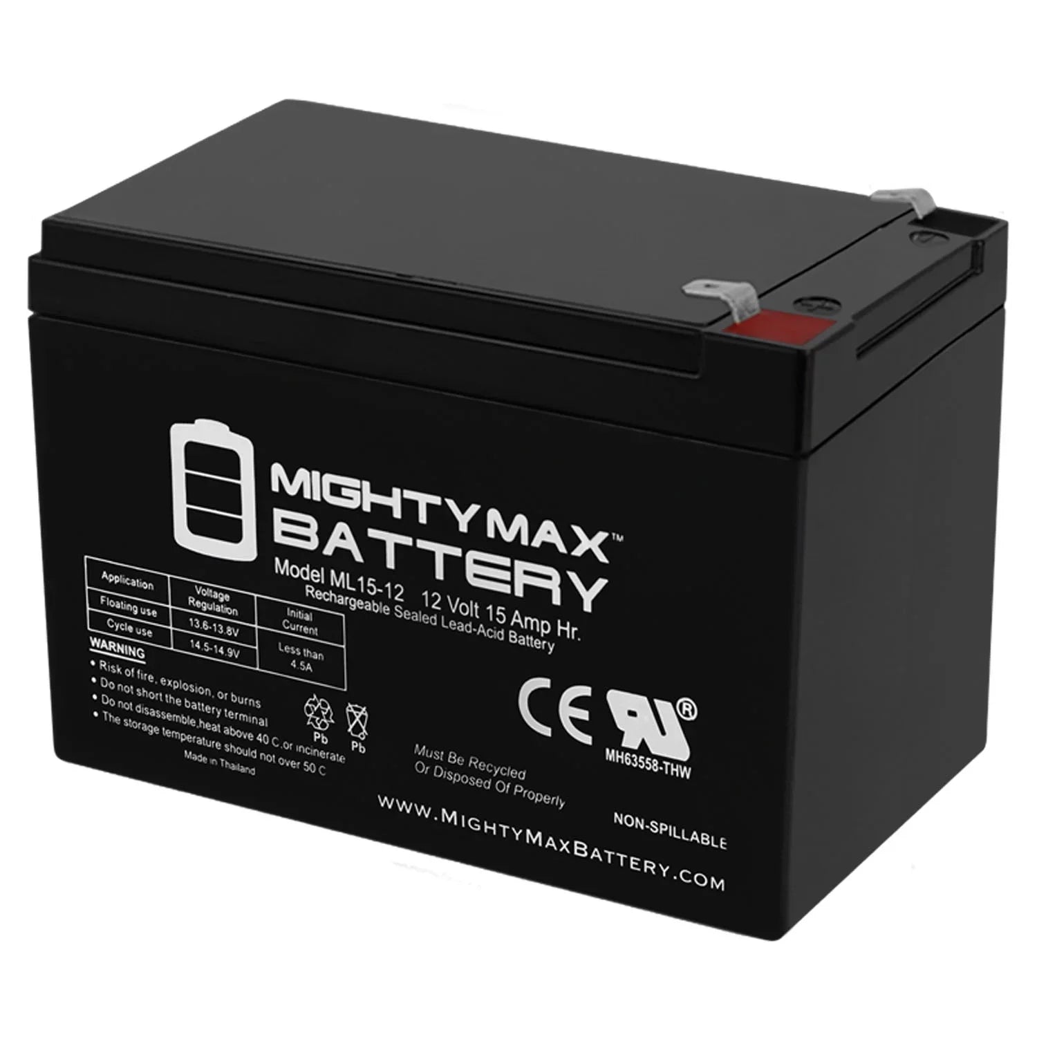 F2 Electric 500W Replacement Scooter 12V Battery EVO for 15AH