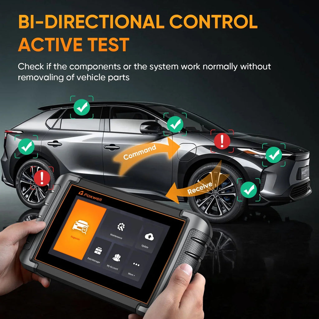Foxwell 30+ OBD2 Scan Reset Code Scanner NT809 System Bi-Directional Test Automotive Tool Reader Active All