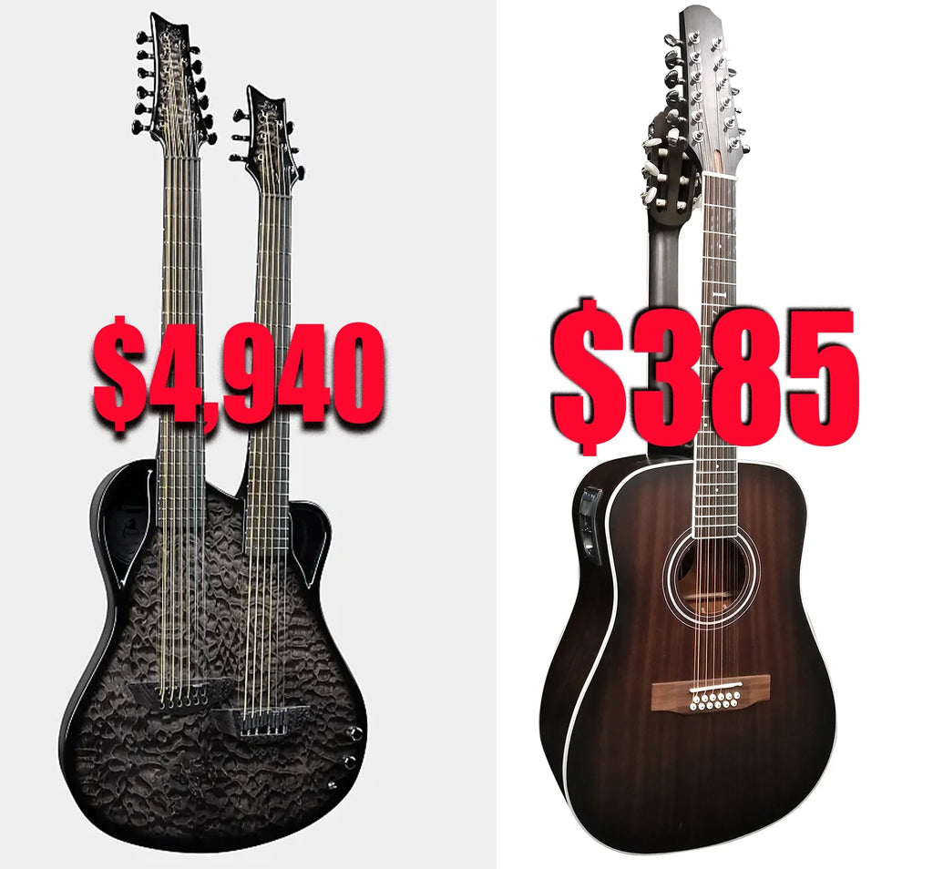 12/6 Neck, Sided Guitar Sunset PT Double 2021 Strings Acoustic Double Busuyi