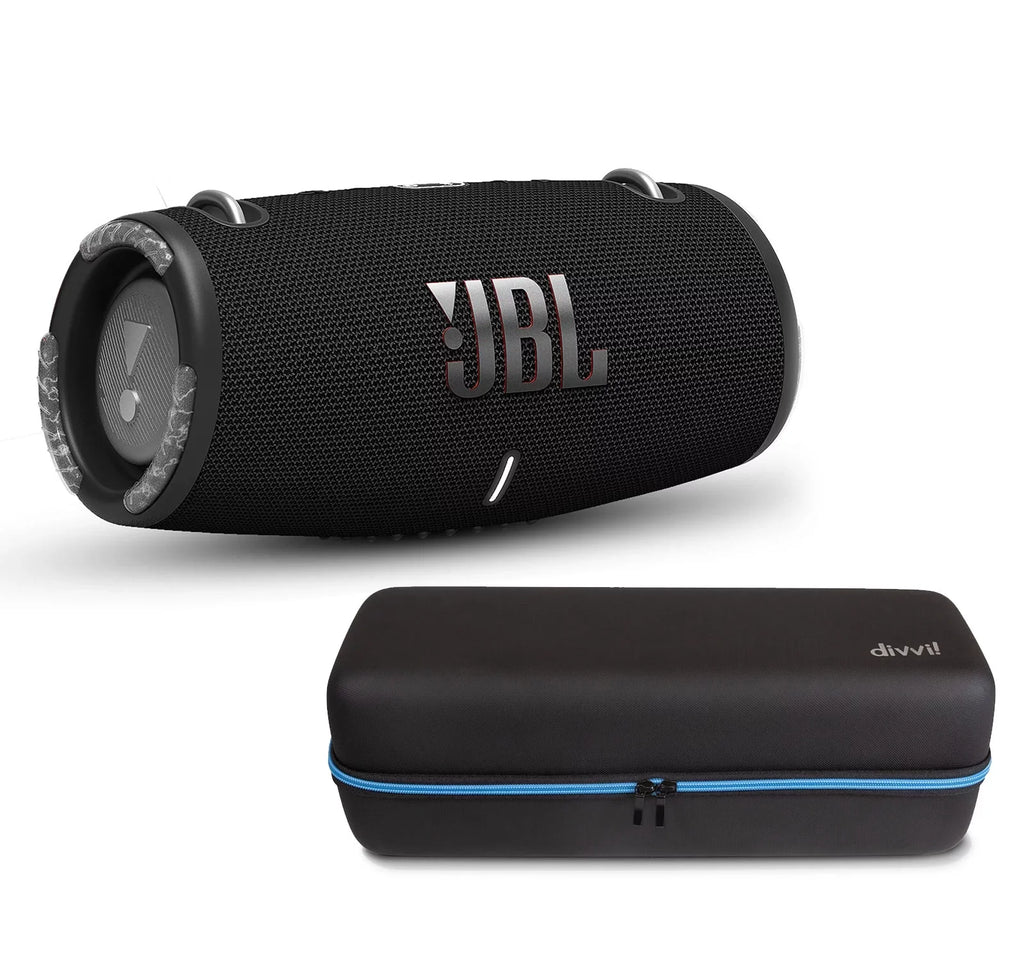 w/divvi! Hardshell Bluetooth Black Kit Portable Case 3 Speaker Xtreme JBL