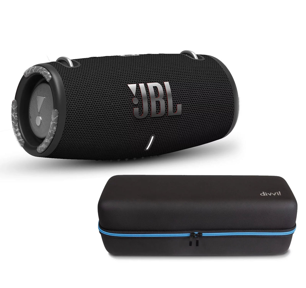 w/divvi! Hardshell Bluetooth Black Kit Portable Case 3 Speaker Xtreme JBL