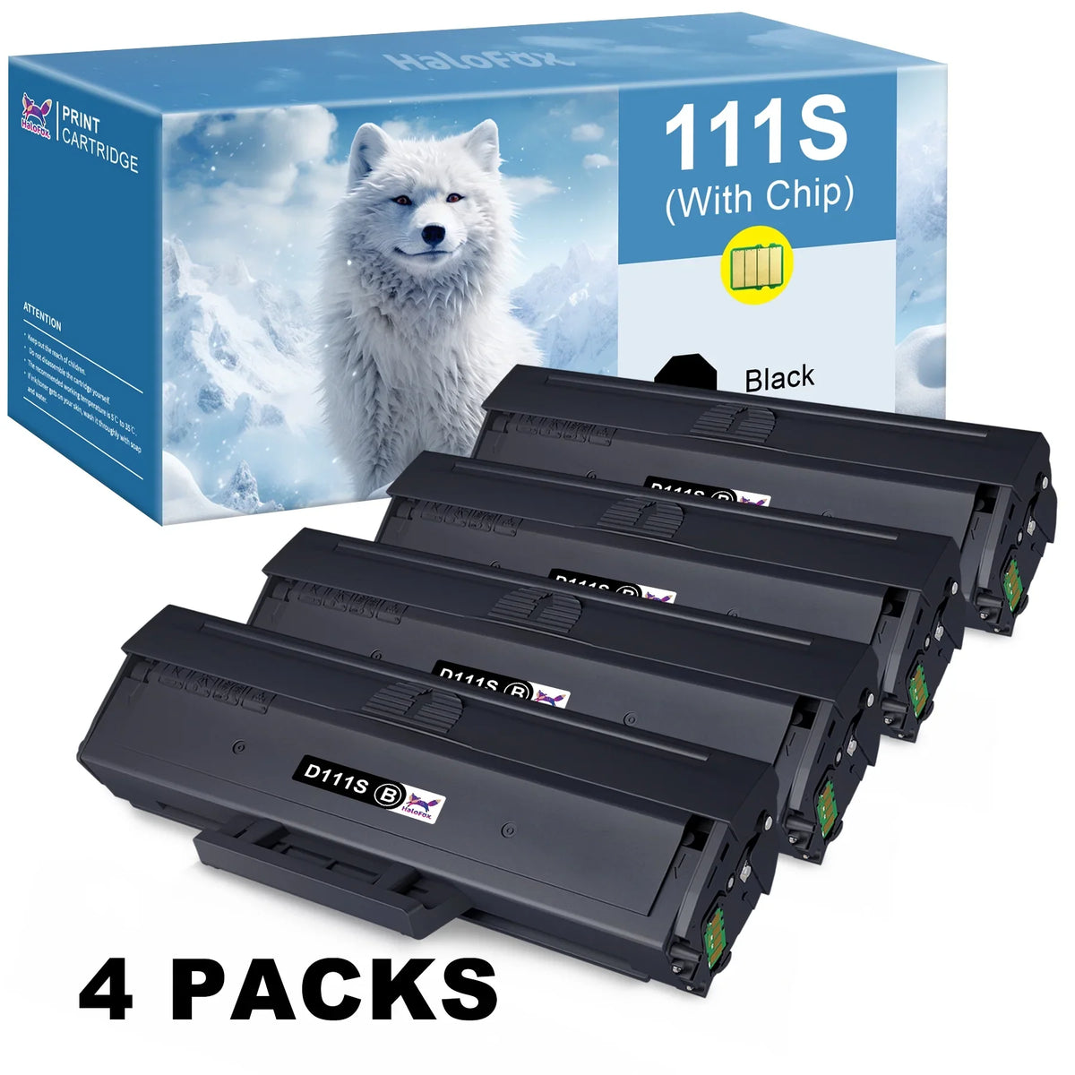 SL-M2070FW Printers Replacement for MLT-D111S SL-M2020 SL-M2022 MLT-D111S SL-M2070 111S SL-M2020W SL-M2022W (Black, for 4-Pack) Toner