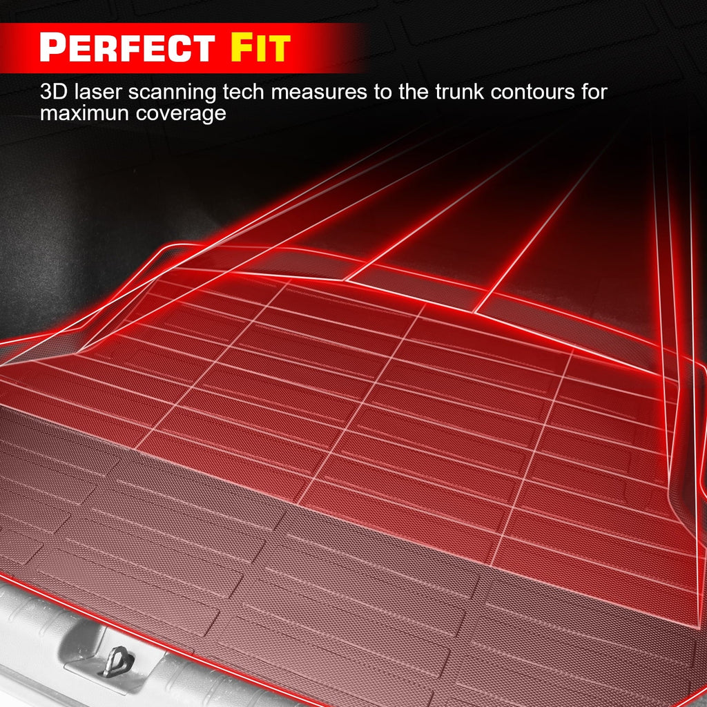Black Ikon Mat 2023 Boot 3D All Pad Molded Rear TPE With Elastomer climate Liner Tray Cover Trunk Protector Car Honda Plastic Thermo Compatible Carpets CR-V, Motorsports Protection