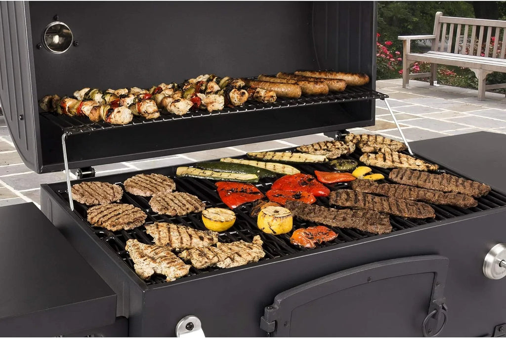 Heavy-Duty Charcoal Black X-Large Grill,