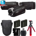 Handycam 1 Battery Extra -64GB HDR-CX405 Kit Warranty +Tripod Yr HD + +