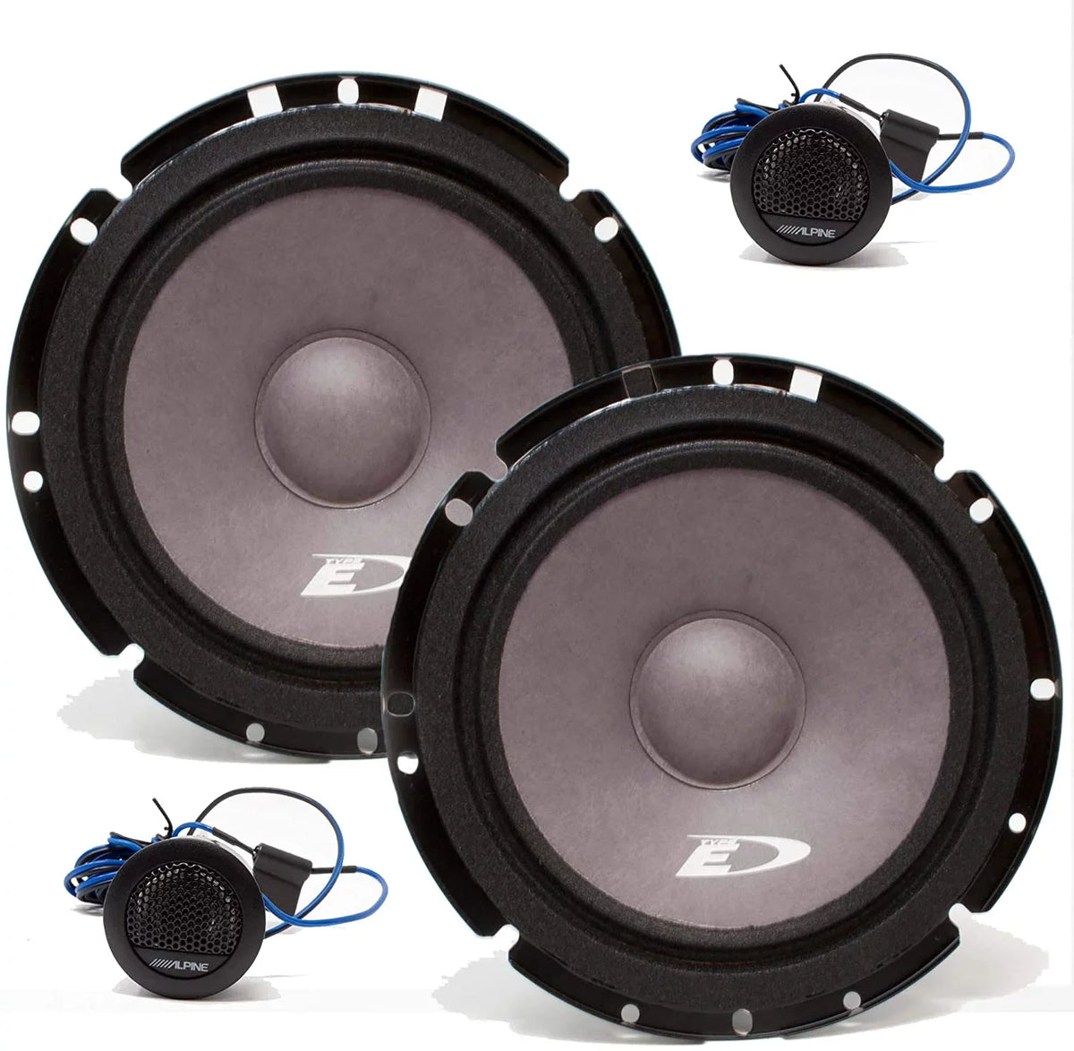 (Pair) Audio 6.5" Alpine SXE-1751S Watt Speakers 280 Component Car