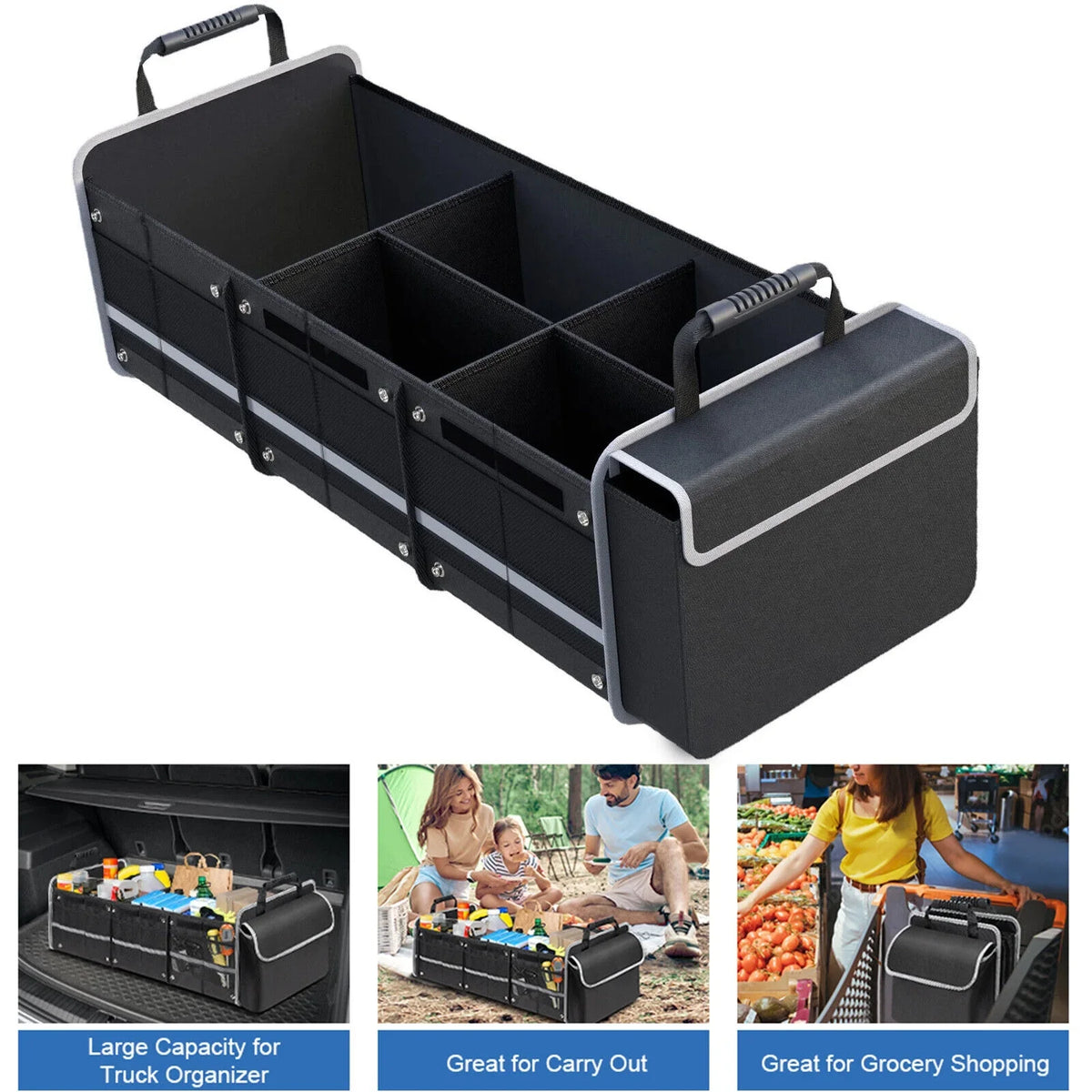 Truck Container Car Cargo Storage Compartment Trunk Multi US SUV Organizer for