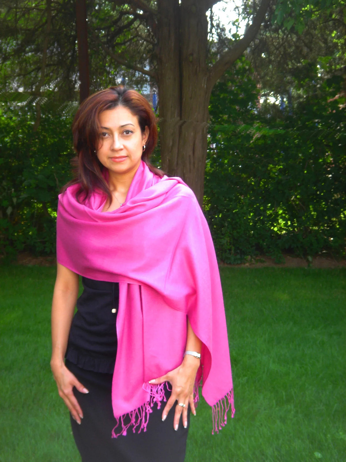 (Hot Scarf/Wool/Silk Shawl/Shawls/Scarf/Scarves/Wrap/Stole/Muffler/Cape/Ruana/Blanket/Throw/Pashmina Shawl) Shawl/Cashmere Regular Pink