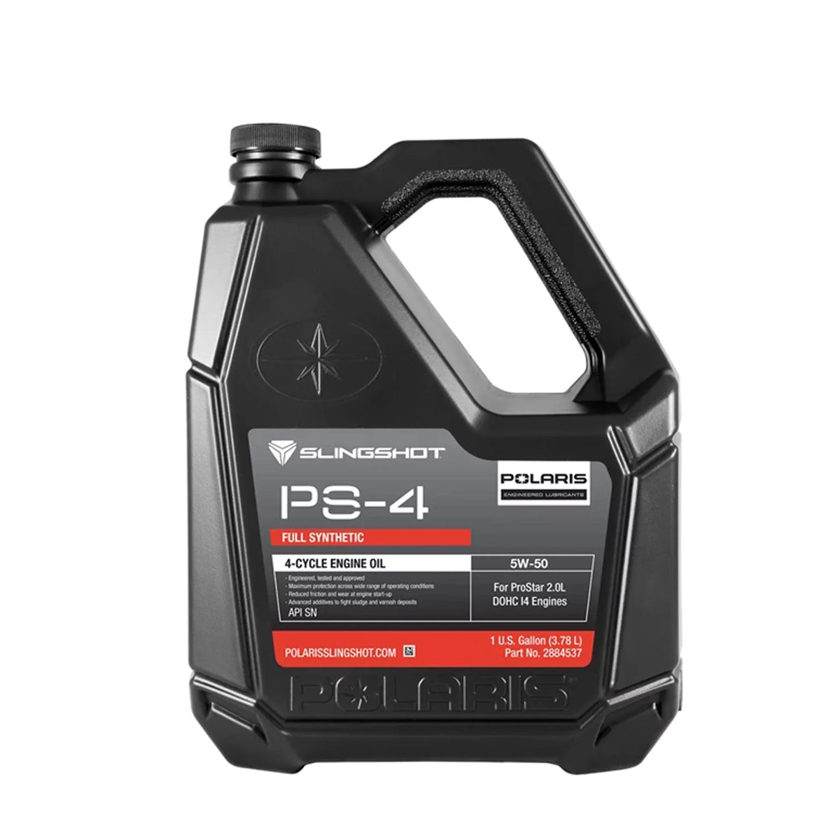PS-4 Polaris Genuine OEM Oil 4-Cycle Full Gallon Synthetic 5W-50 1 Slingshot 2884537