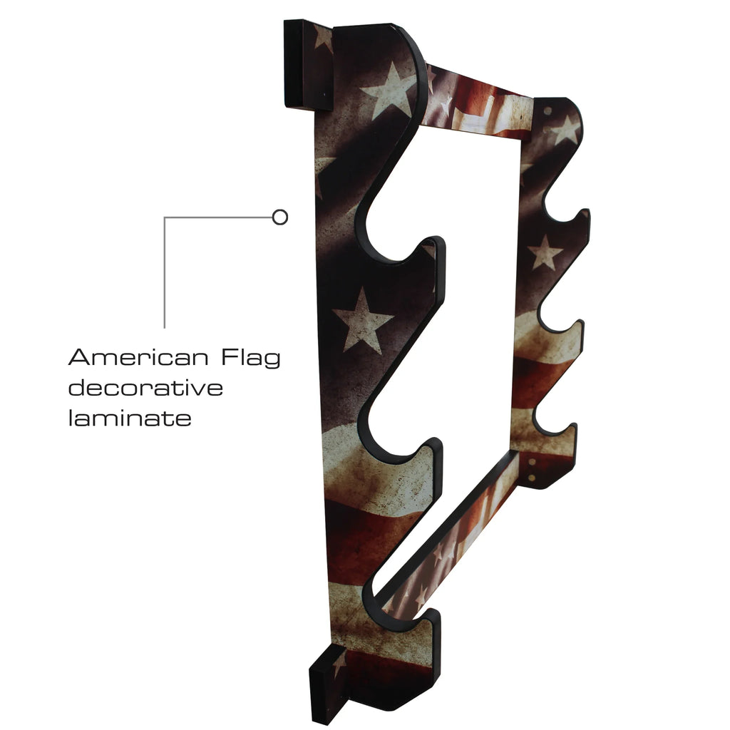 Storage Convenient Finish Display Rush Wall 3 Creations Easy Rifle/Shotgun Creek - Rack Indoor Americana Assembly