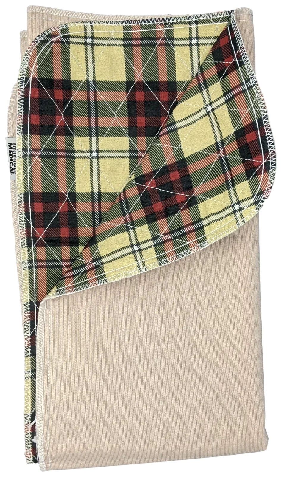 Pack Protection 34 Washable Underpad x Masking Stain for Bed - Urinary Children Plaid Absorbent 36 Seniors 24 Pad Incontinence