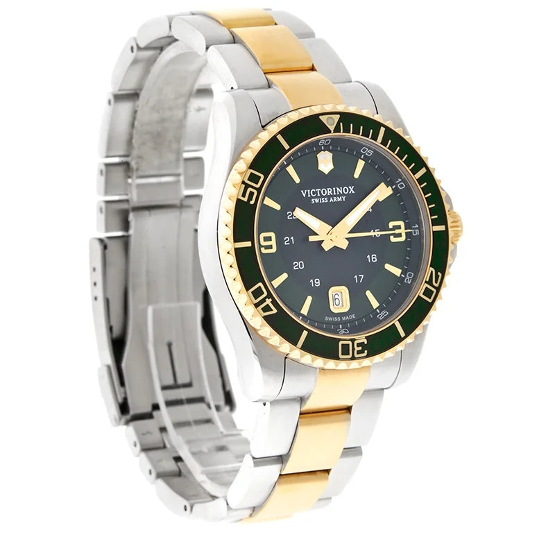 No Dial Army Two Box Swiss Maverick or Watch Green Mens Tone Quartz (Unworn) Swiss 241605 Papers