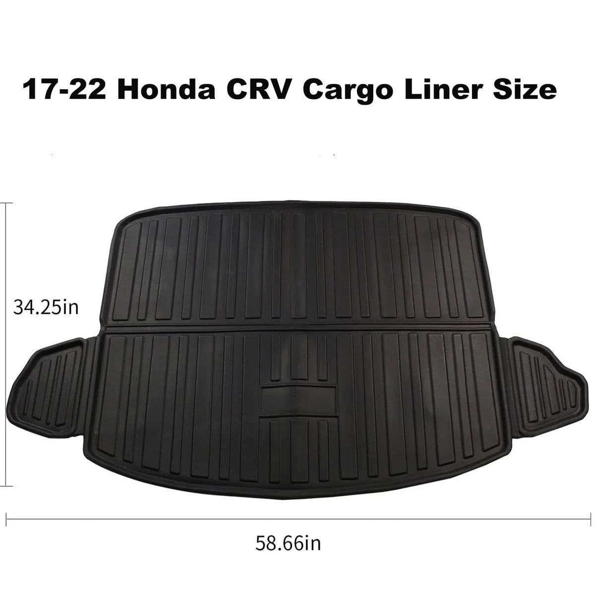 2020 Accessory, Honda Mat 2017 CR-V 2017-2022 All CR-V Cargo 2019 Cover 2021 Black Floor climate Cargo Tray 2018 2022 Rear Fit Liner for Trunk Honda