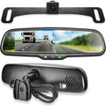 Rear for 4.3” LCD Backup Car Waterproof Master Universal View Camera Safety with OEM Mirror - Fit Kit Enhanced Screen Tailgaters + 170°