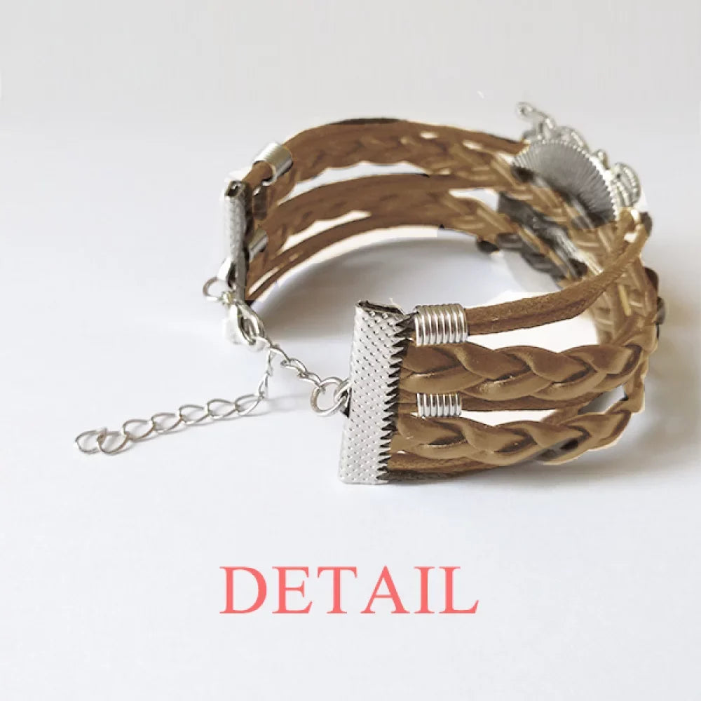 Kind Wristband Hand Double Bracelet Set Strap Patient Is Leather Rope Love Is Love