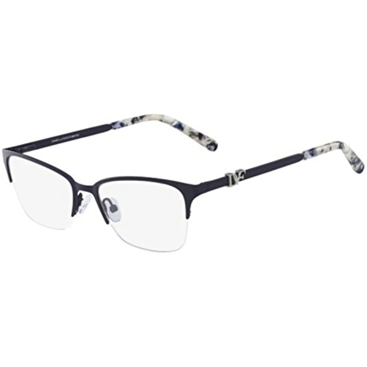 Furstenberg DVF NEW 52mm Diane 8056 Case DVF von Eyeglasses Navy 414 with
