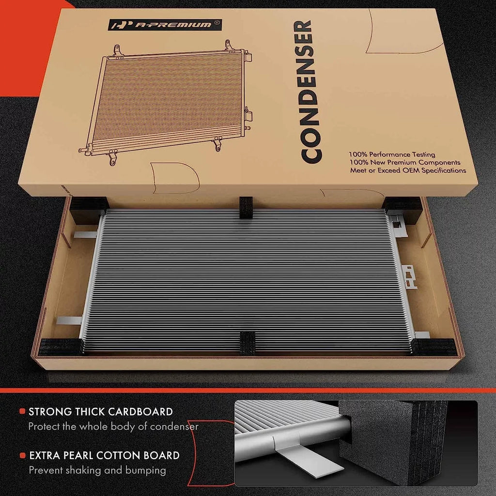 2021-2022 97606Q5250 2021-2022, Conditioning 2022, A/C Replace# A-Premium with Kia Condenser Cruz Hyundai Air Santa Santa Fe 2.5L, Sorento Compatible &