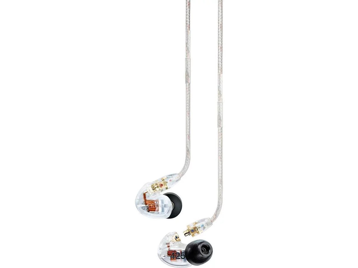 Clear In-Ear Driver Earphones - Dual Sound Shure Isolating SE425 Pro