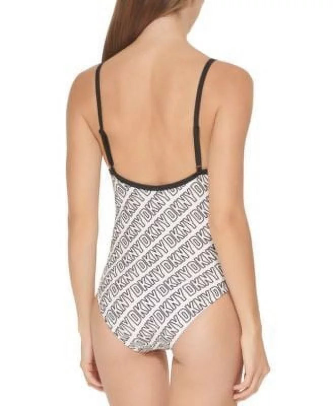 Logo-Print One-Piece Swimsuit Dkny Women's Women's Swimsuit