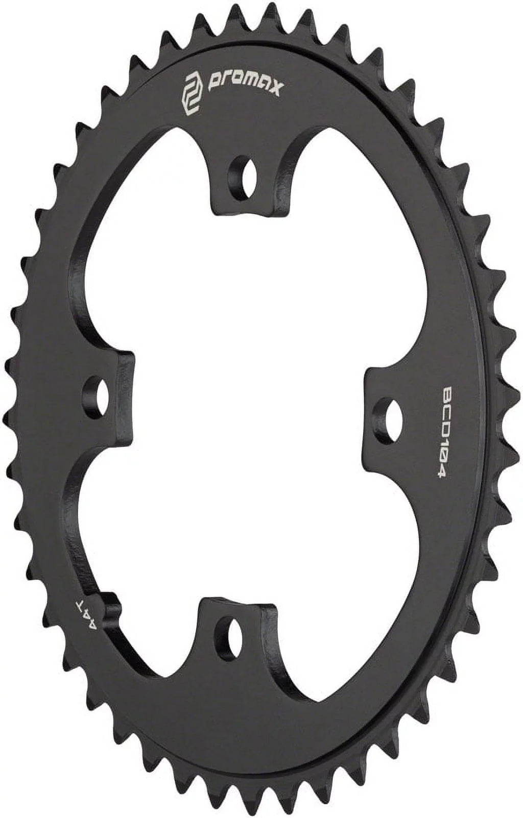 4-Bolt Chainring 44t, Promax BCD, - 104 Black