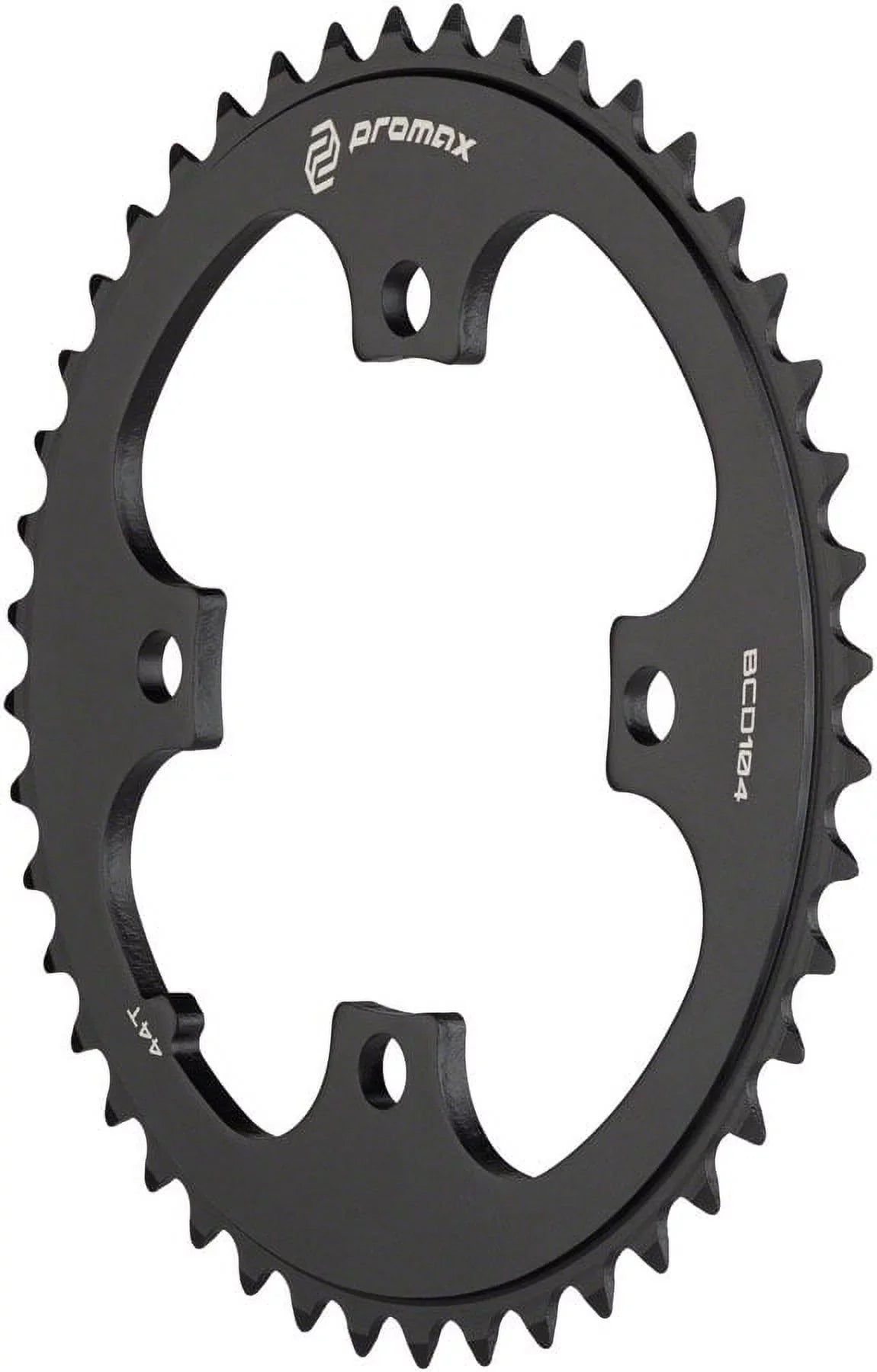 4-Bolt Chainring 44t, Promax BCD, - 104 Black