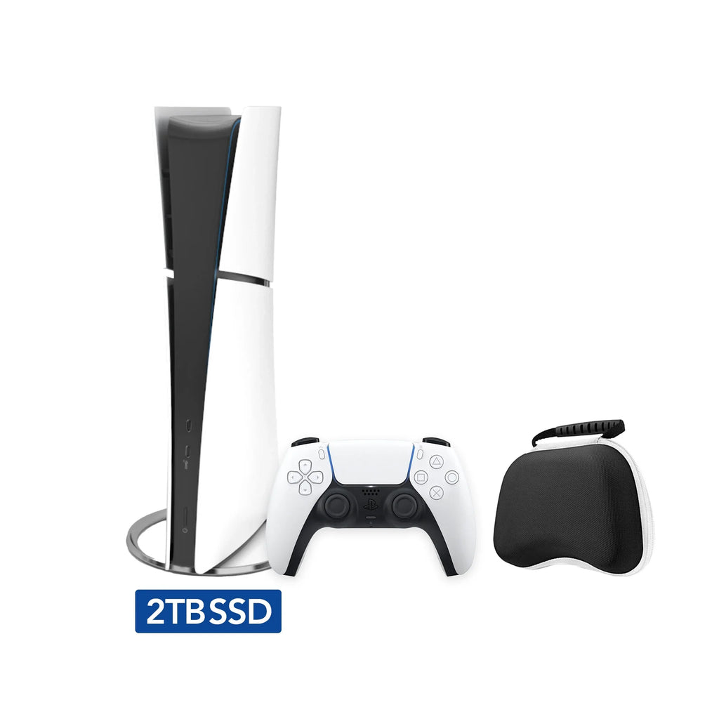 Upgraded Gaming - Mytrix 2TB PS5 2TB Console, Case Slim 2023 PlayStation White, Slim New and 5 Edition Digital Controller Controller SSD Console PCIe