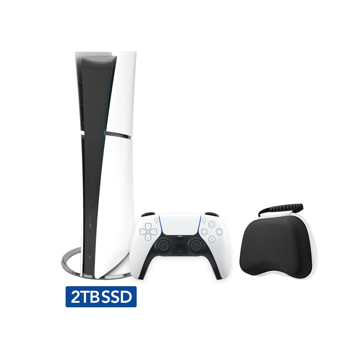 Upgraded Gaming - Mytrix 2TB PS5 2TB Console, Case Slim 2023 PlayStation White, Slim New and 5 Edition Digital Controller Controller SSD Console PCIe