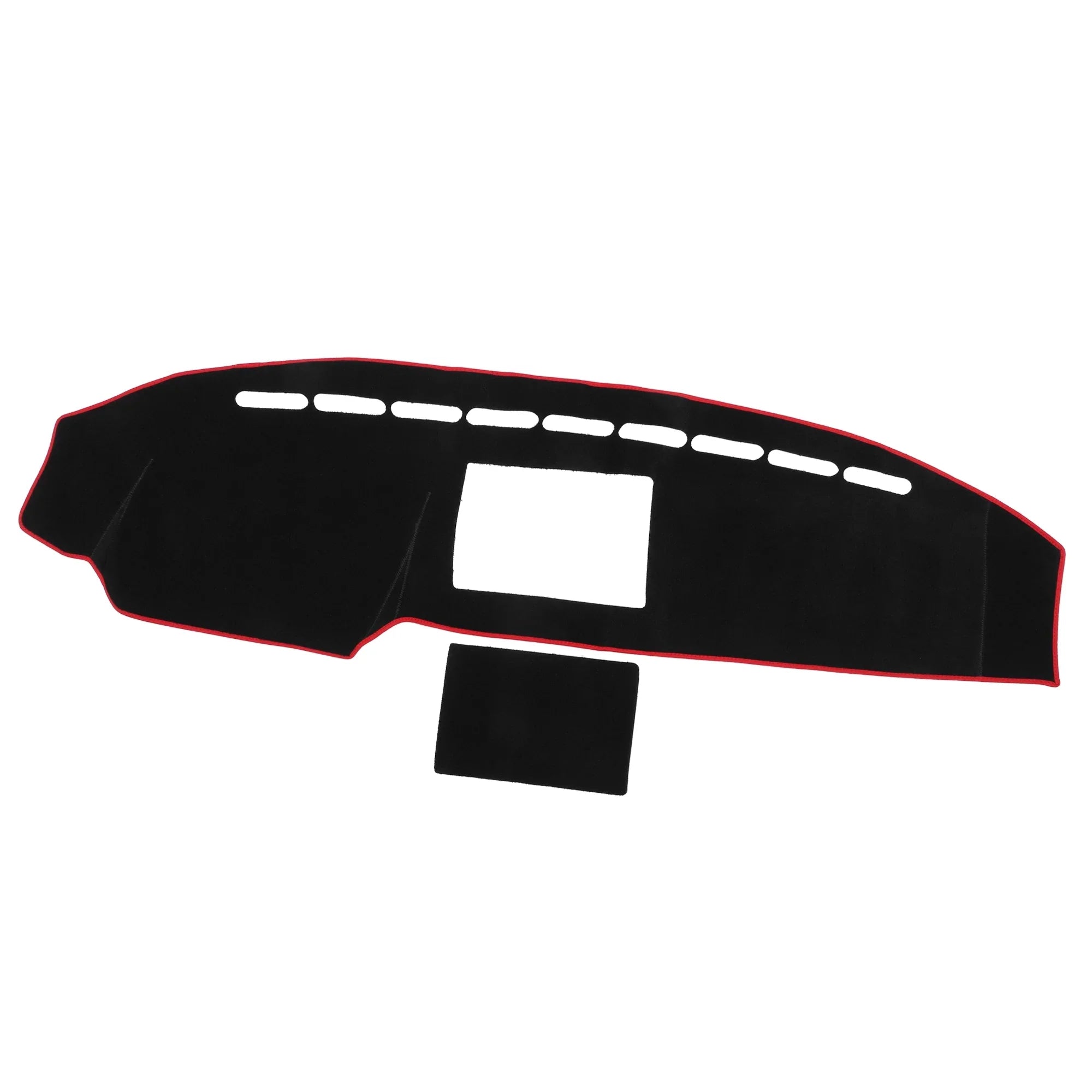 2008-2014 Center Console Mat Bargains for Cover F150 Protective Unique Dashboard Compatible Polyester Black Car
