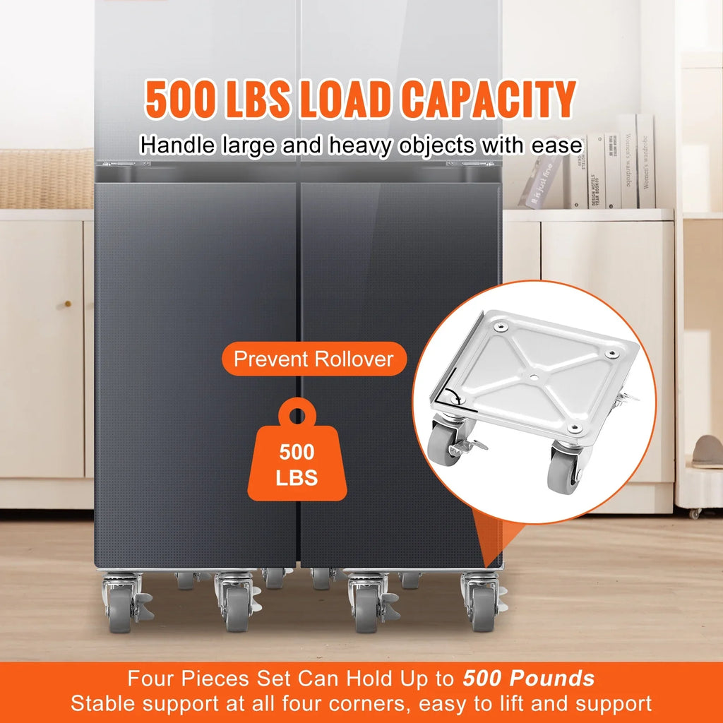 Lift Moving Dolly, Mover 360° Swivel Panel with Wheels Furniture Moving Lbs Steel PP & Set Sofa,Furniture Furniture Carbon Capacity Refrigerator Furniture for 500 Heavy SKYSHALO Tool Dollies