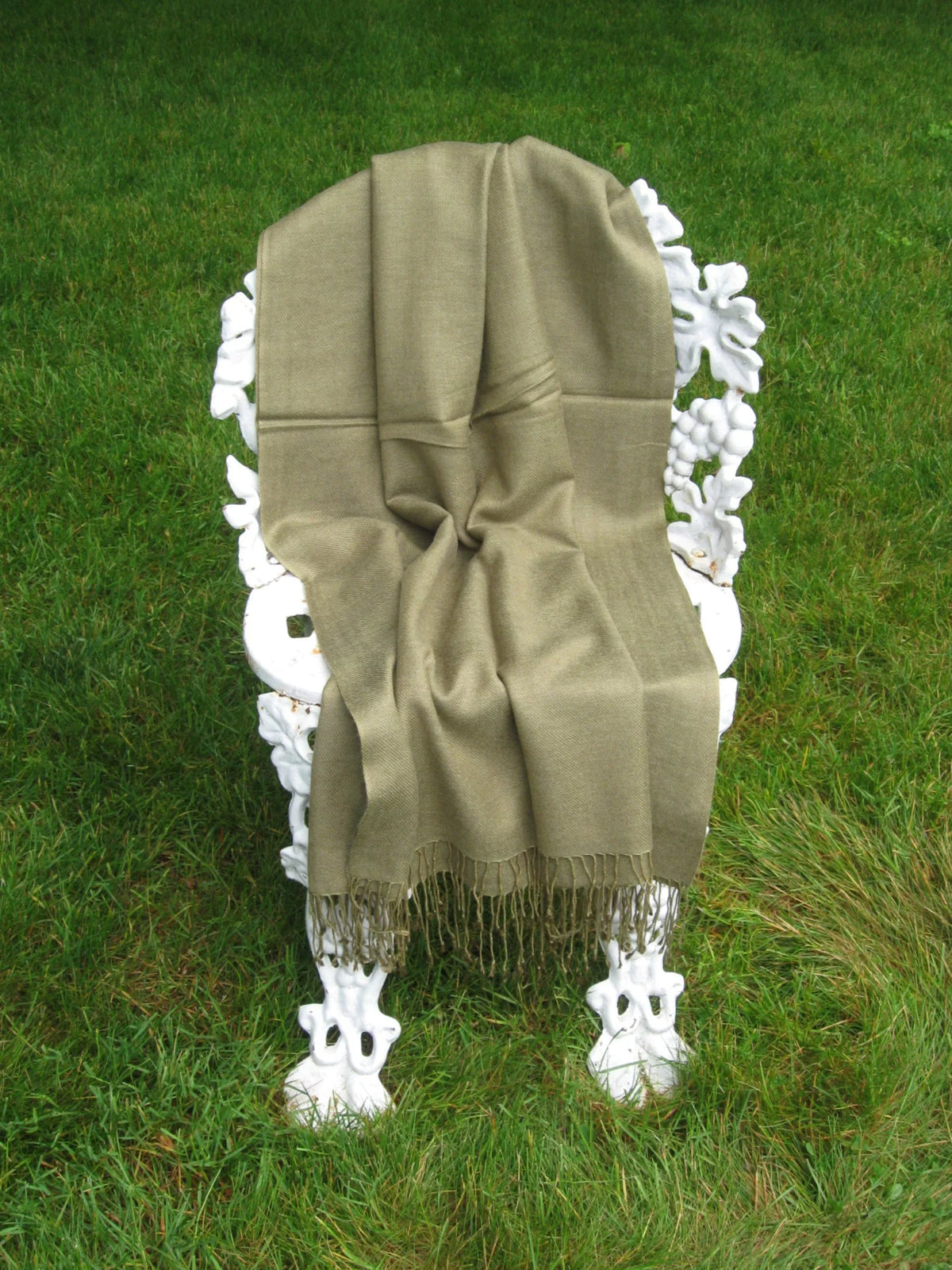 Green Shawl/Cashmere Regular (Olive Scarf/Wool/Silk Shawl/Shawls/Scarf/Scarves/Wrap/Stole/Muffler/Cape/Ruana/Blanket/Throw/Pashmina Shawl)