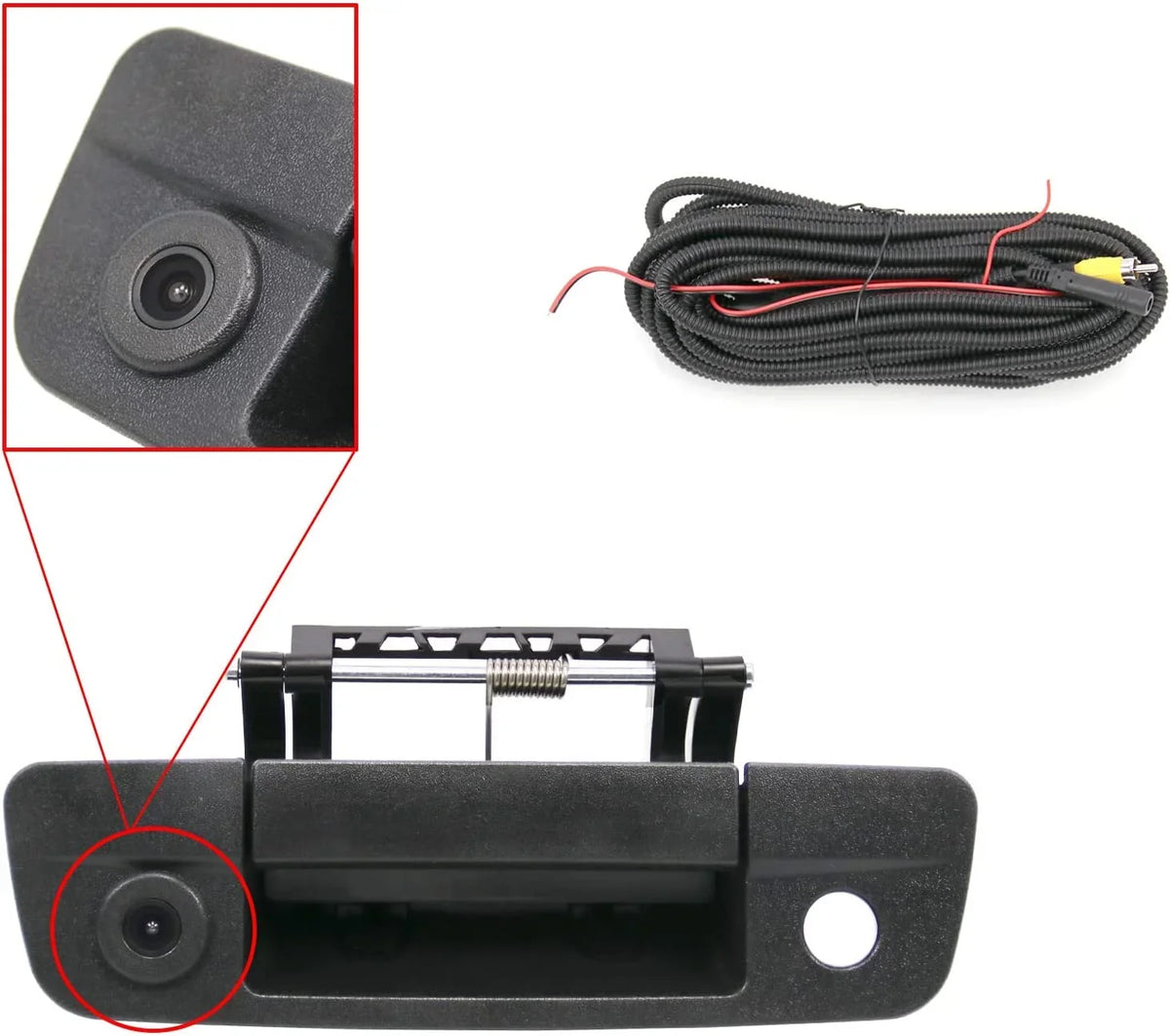 Dodge Camera 2009-2017 with Tailgate View 3500（RCA Ram Compatible Connector） Rear 2500 1500 Handle Backup