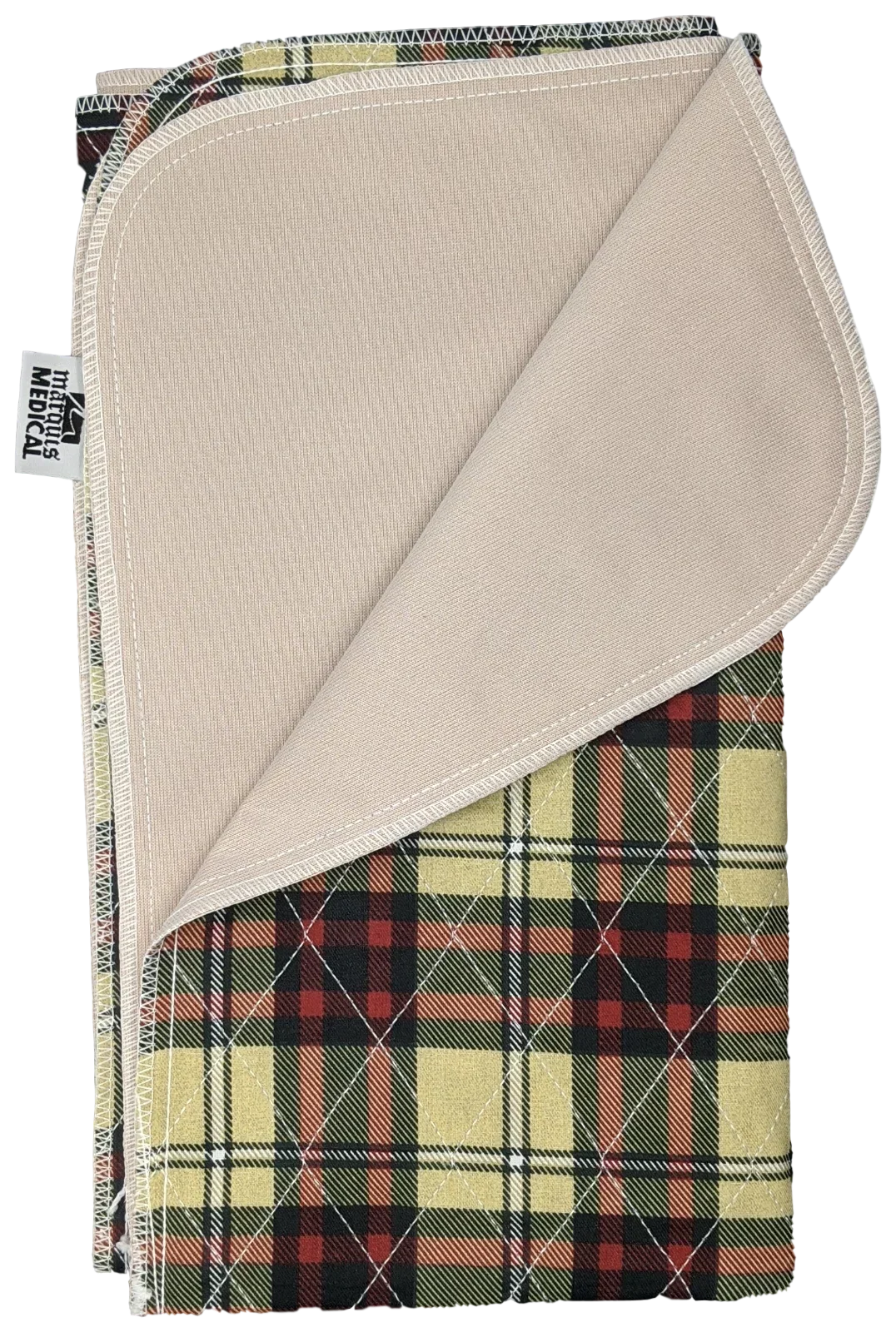 Pack Protection 34 Washable Underpad x Masking Stain for Bed - Urinary Children Plaid Absorbent 36 Seniors 24 Pad Incontinence