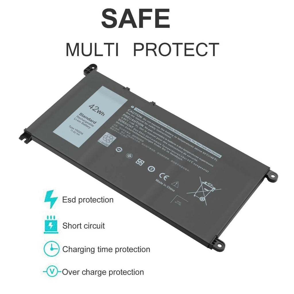 YRDD6 3584 15 for 5485 3593 FAST Inspiron 5491 42Wh 5480 Battery USPS 3493
