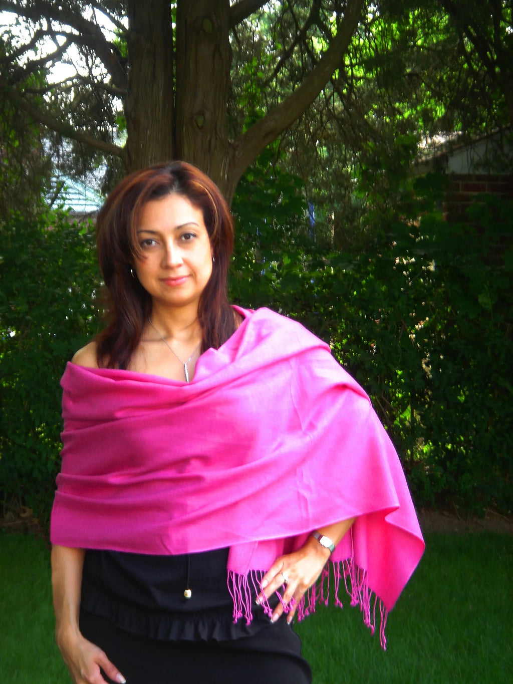 (Hot Scarf/Wool/Silk Shawl/Shawls/Scarf/Scarves/Wrap/Stole/Muffler/Cape/Ruana/Blanket/Throw/Pashmina Shawl) Shawl/Cashmere Regular Pink