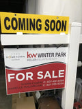 Yellow Ship , Pack 5 Metal 24" (COMING Corrugated X Sign Not & Included, Sign 4Mm, Post ***Sign Sign SOON 6” Plastic COMING Pre-Printed Sides Board D 4Mm, Same Yellow SOON) Double Sign