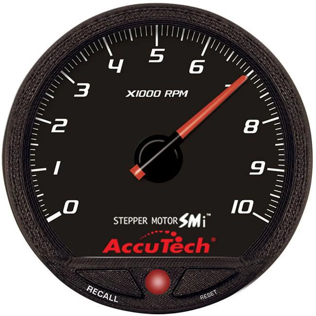 Light SMI LED & Racing in. Face, - Warning Light Warning Tach 52-44384 Black 4.50 Longacre