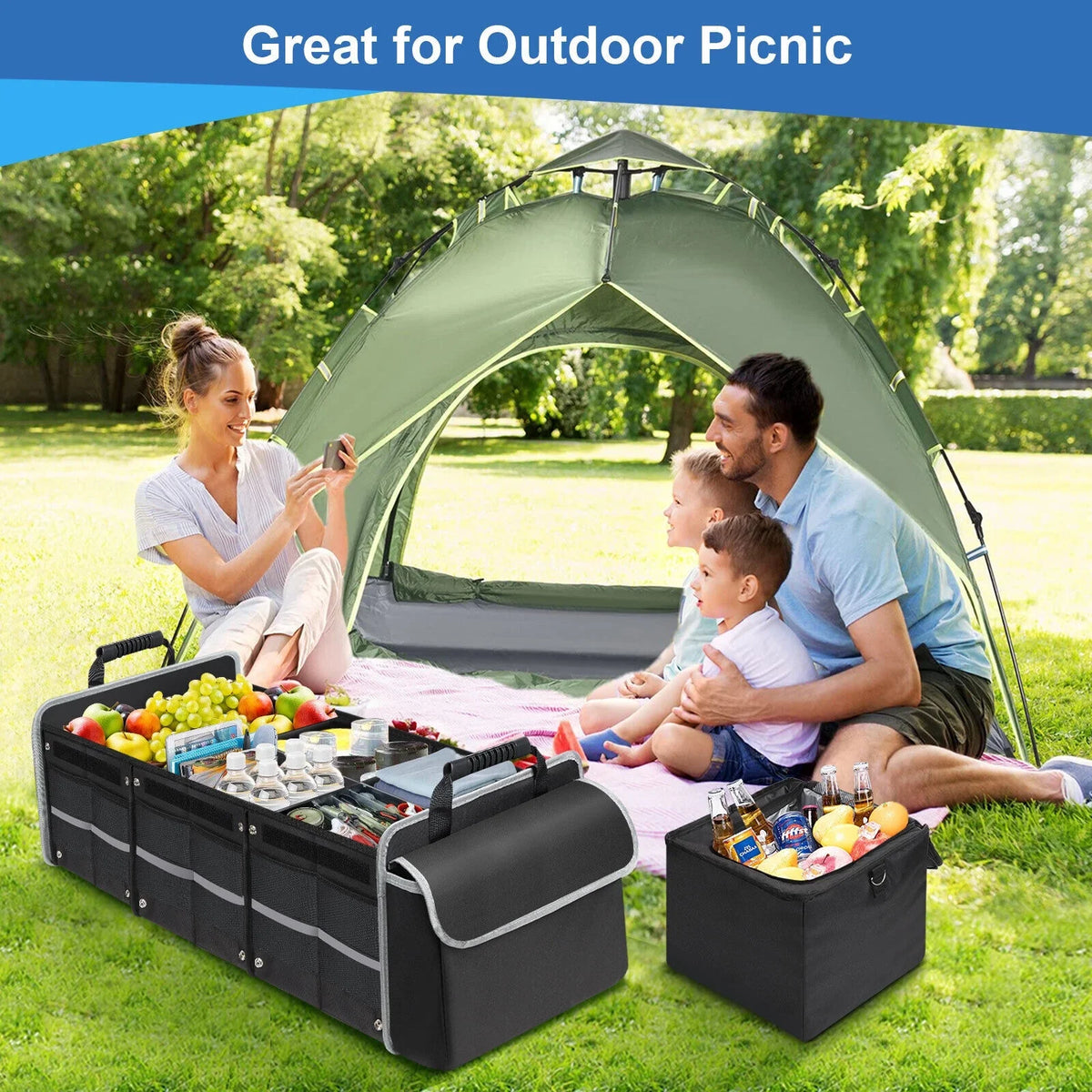 Truck Container Car Cargo Storage Compartment Trunk Multi US SUV Organizer for