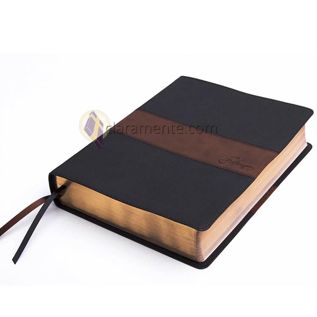 símil Spurgeon, negro/marrón 1960 (Hardcover) estudio de RVR piel Biblia